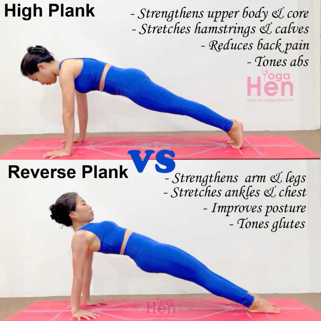 High Plank vs Reverse Plank