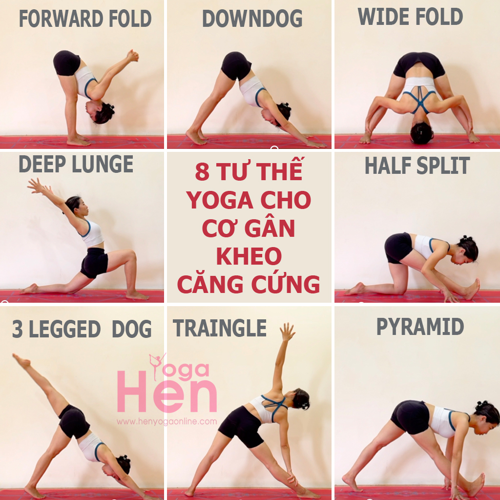 8 tư thế yoga kéo dãn cơ gân kheo