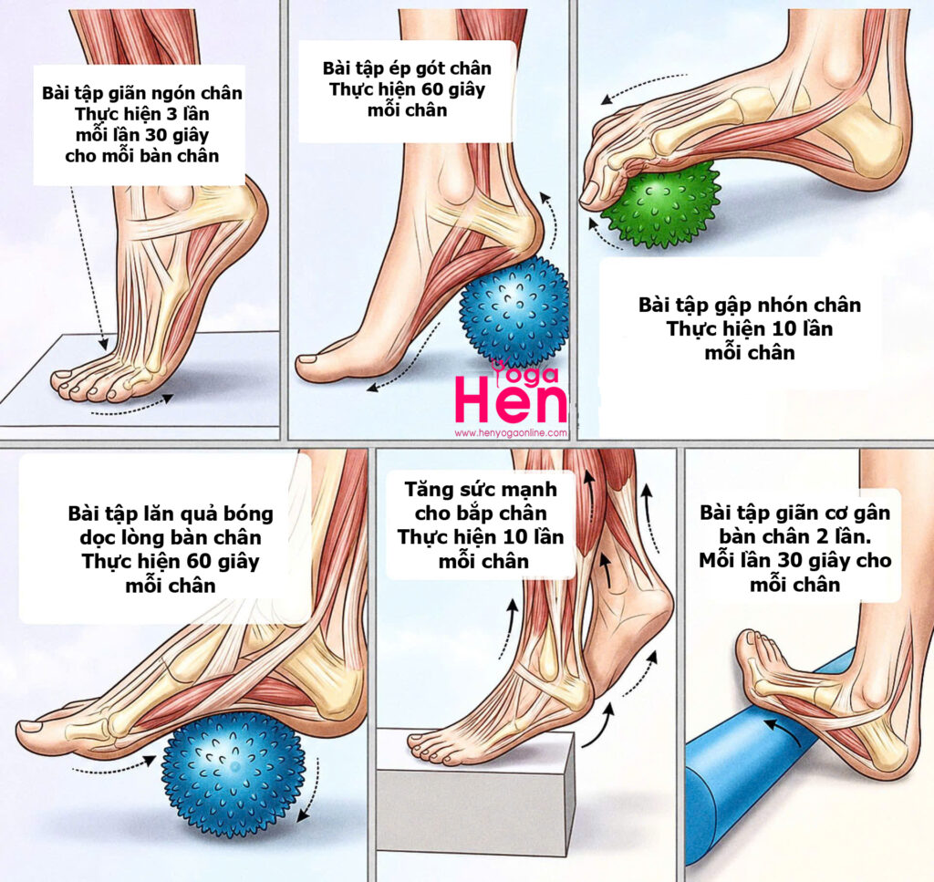 Giảm đau chân, cải thiện sự linh hoạt