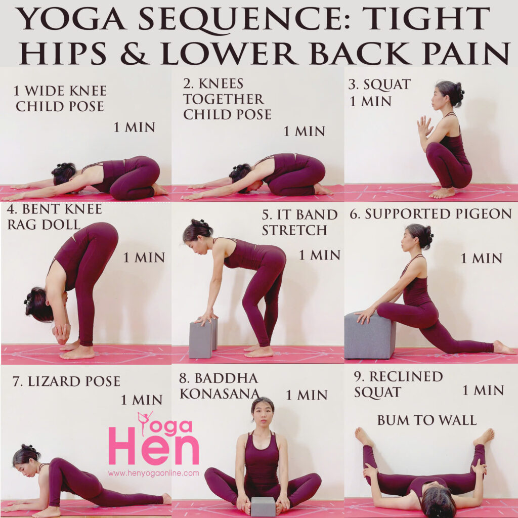 Yoga Squence Tight Hips and Lower back pain