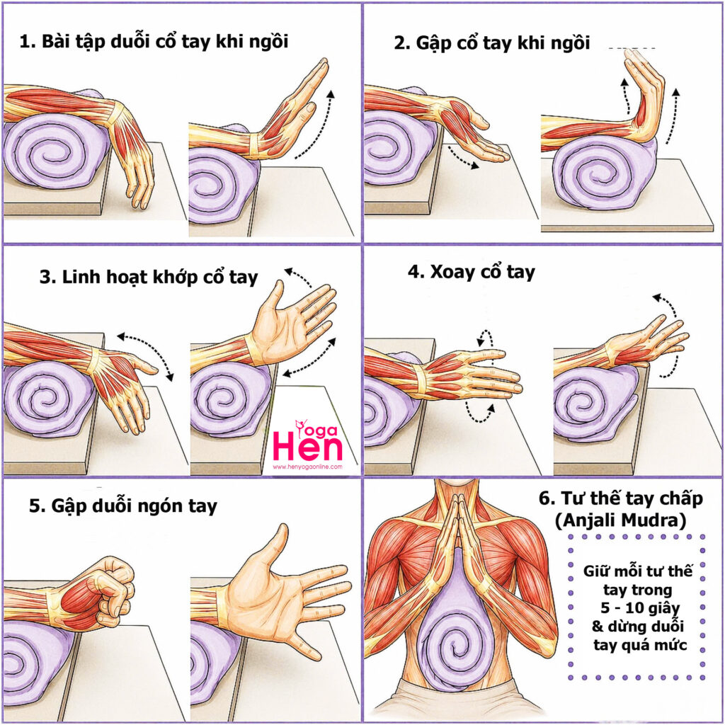 thói quen di chuyển giúp cổ tay linh hoạt